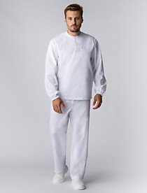 Мужской костюм ХАССП-Стандарт (ткань Оптима, 160), белый%