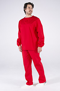 Мужской костюм ХАССП-Стандарт (ткань Оптима, 160), красный%