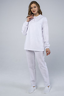 Женский костюм ХАССП-Стандарт (ткань Оптима, 160), белый%