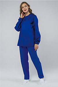 Женский костюм ХАССП-Стандарт (ткань Оптима, 160), васильковый%