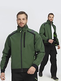Куртка ProfLineLeader (тк.Софтшел), хаки/черный Куртка ProfLineLeader (тк.Софтшел), хаки/черный