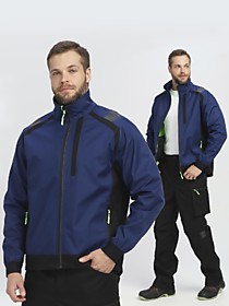 Куртка ProfLineLeader (тк.Софтшел), синий/черный Куртка ProfLineLeader (тк.Софтшел), синий/черный