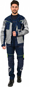 Куртка укороченная мужская PROFLINE SPECIALIST% (тк.Протек,240), т.синий/серый