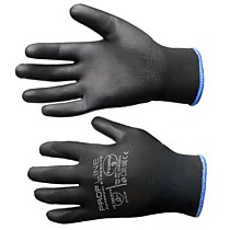 Перчатки ProfLineSpecialist нейлоновые с ПУ-покрытием, черный