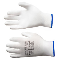 Перчатки ProfLineSpecialist нейлоновые с ПУ-покрытием, белый
