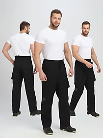 Брюки ProfLineLeader (тк.Софтшел), черный